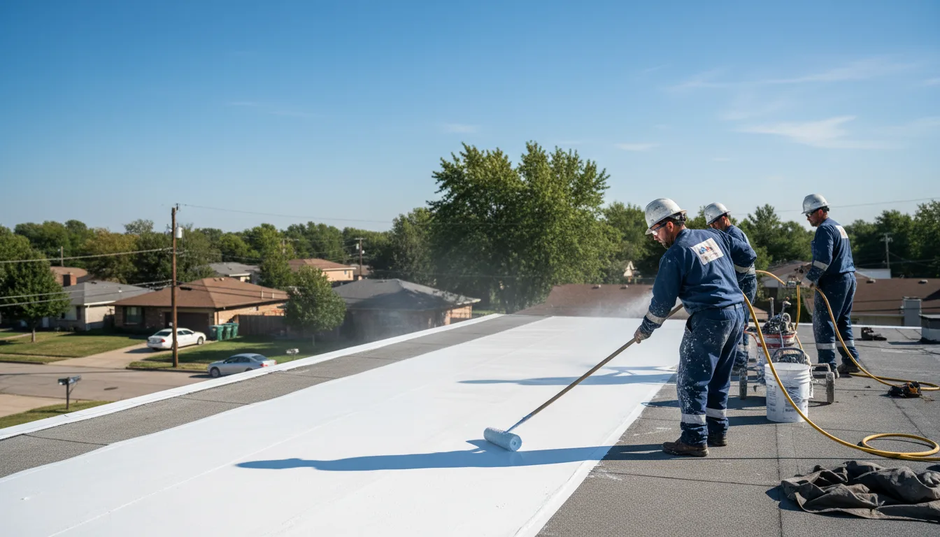 Commercial roof coating in Center Point, WV near me